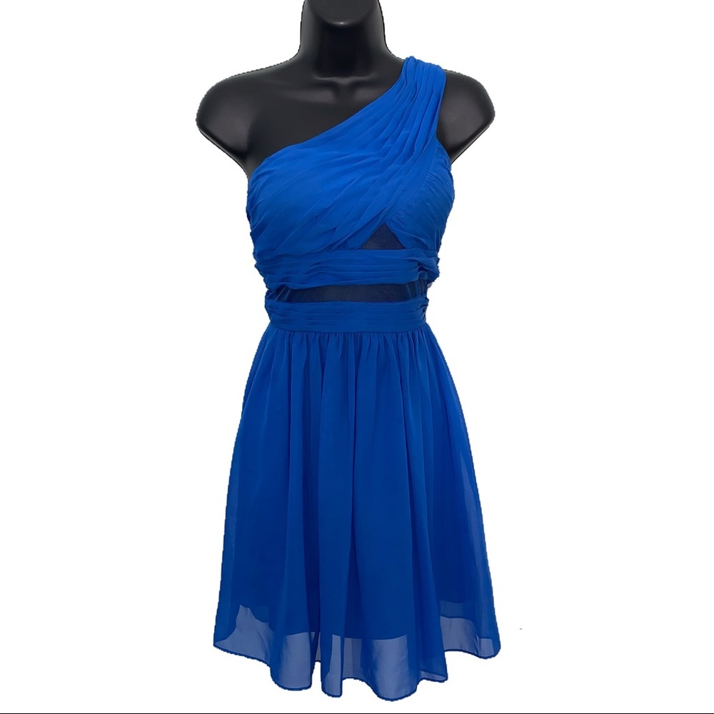 Hailey Logan Mesh Cut-Out Dress